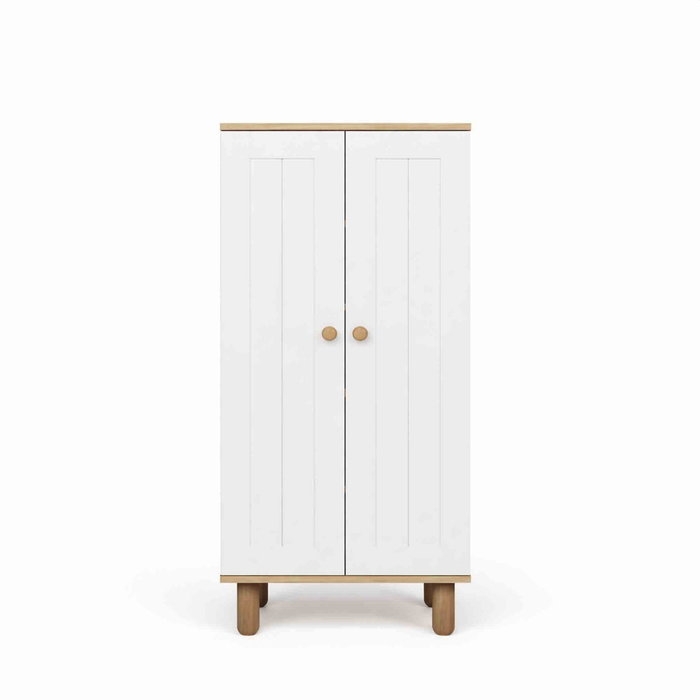 Hanah Home Ayka 1600-205 Armario Multiusos Blanco y Nogal